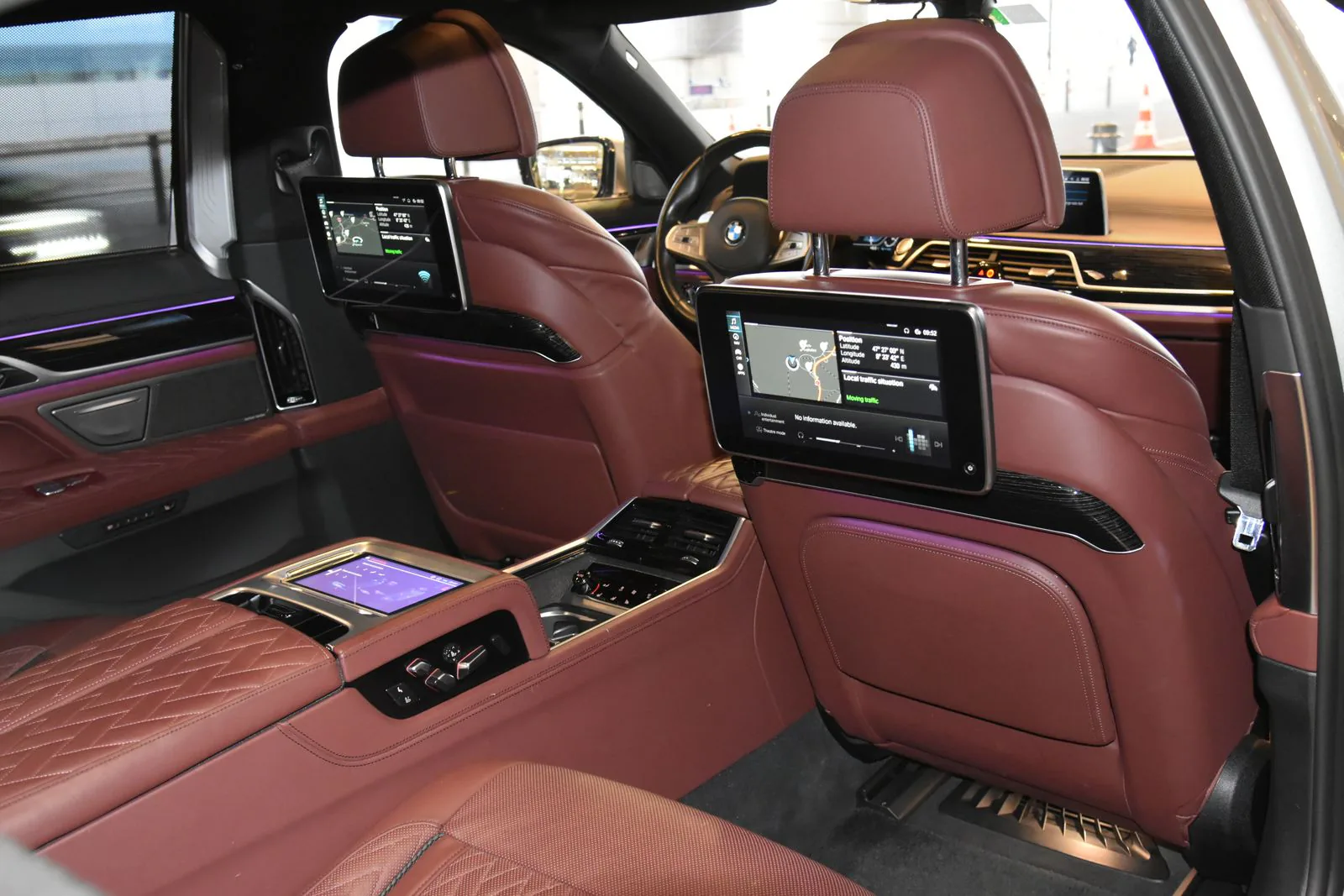 BMW 7 Series rear passenger cabin for the Express Transfer First Class