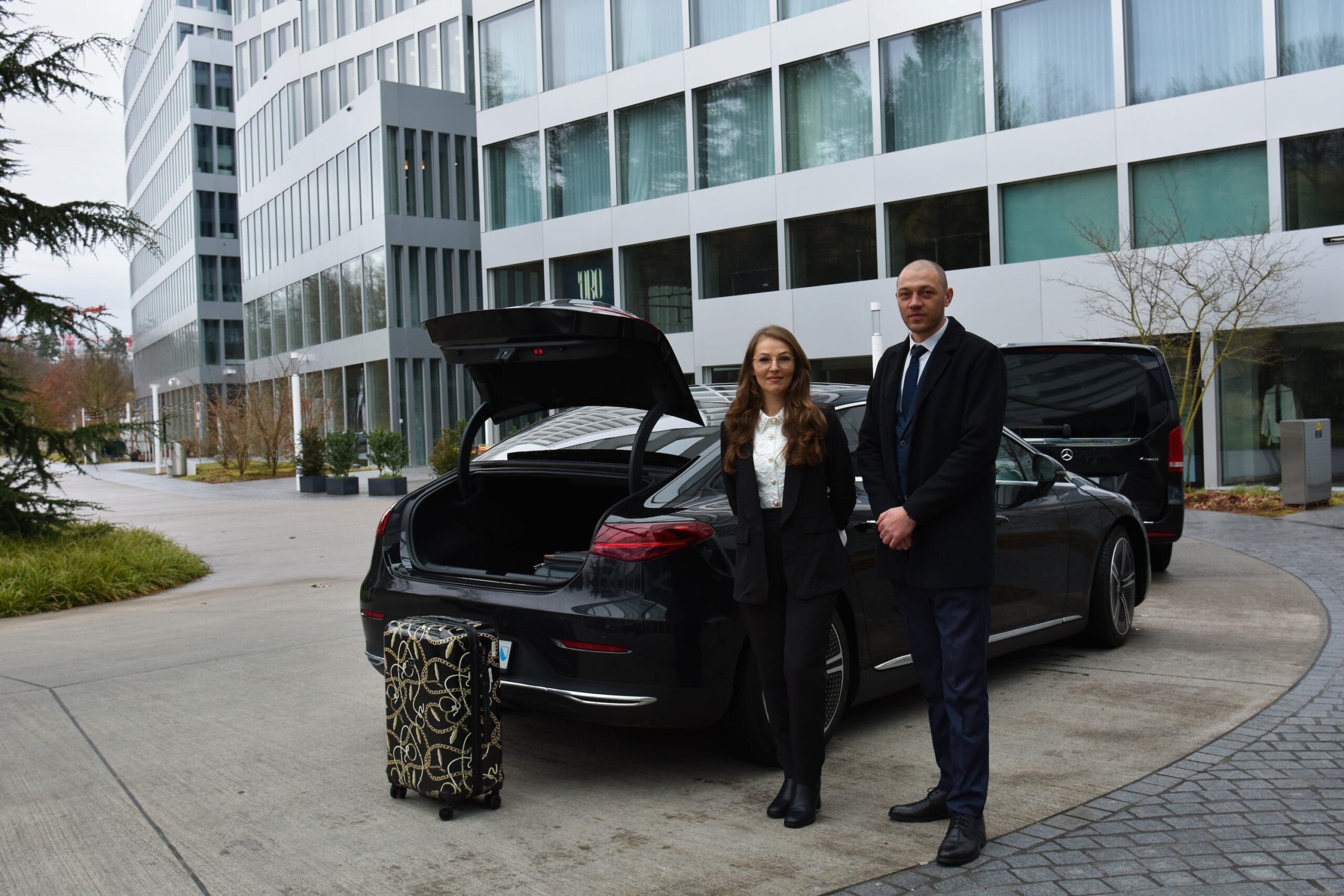 Express Transfer professional chauffeur service — private limousine for Zurich to Basel transfers