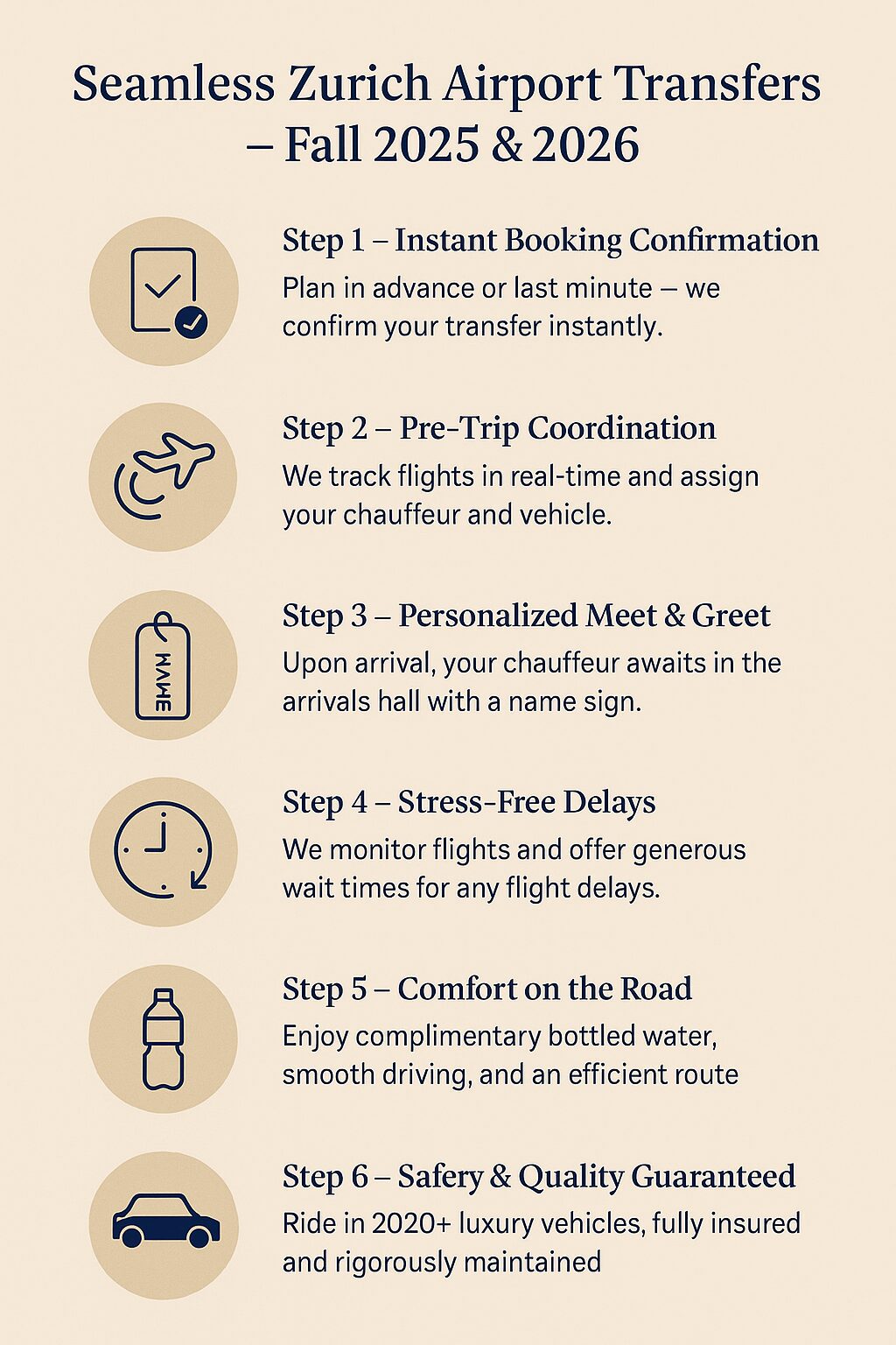 How to book Zurich Airport Transfer