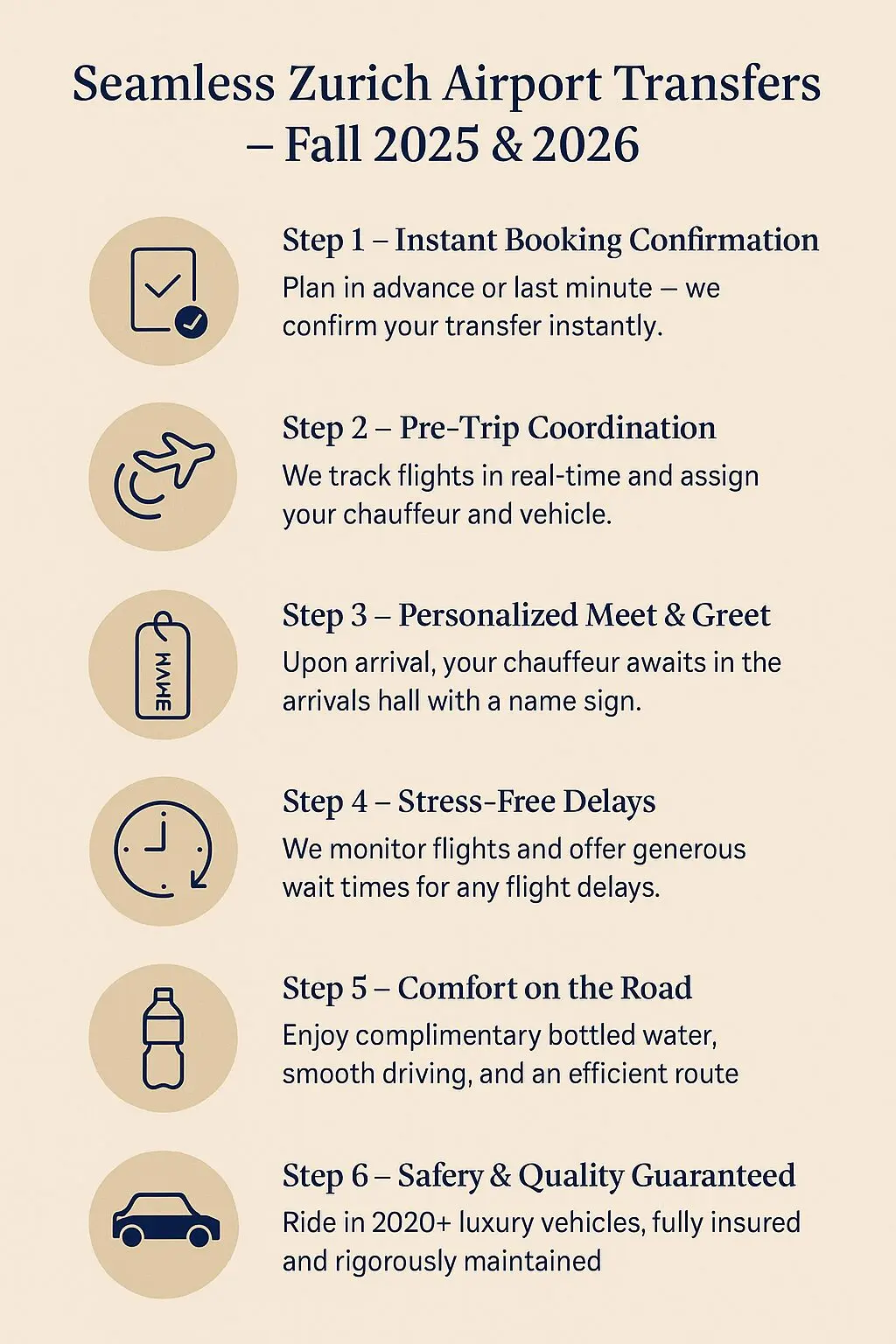 How to book Zurich Airport Transfer