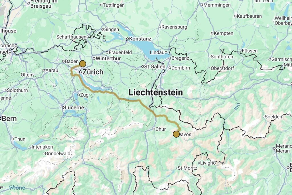 Zurich Airport to Davos
