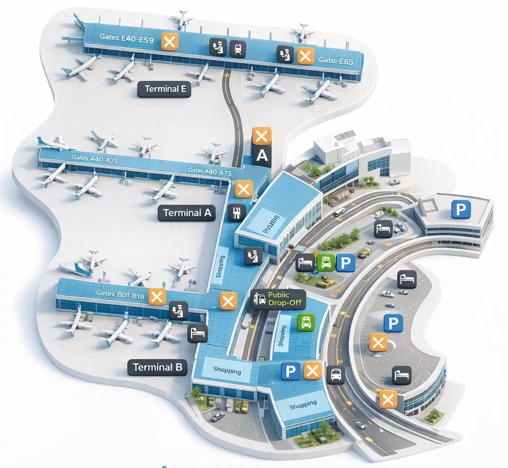 Zurich Airport Map