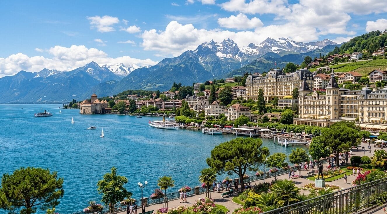 Business Sedan private transfer Zurich to Montreux